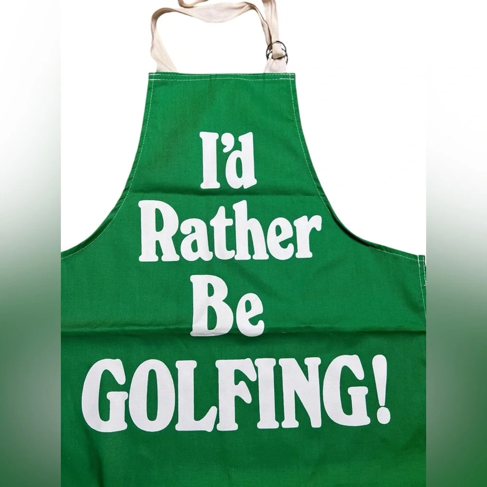 VTG NOW DESIGNS‎ San Francisco “I’d Rather Be Golfing” Green Apron Made in USA